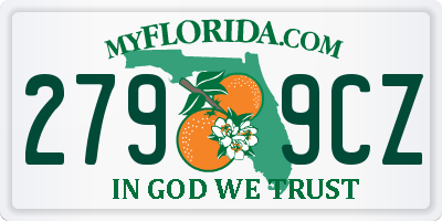 FL license plate 2799CZ