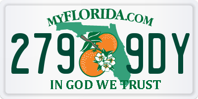 FL license plate 2799DY