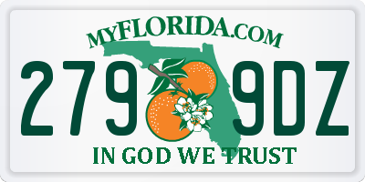 FL license plate 2799DZ
