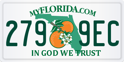 FL license plate 2799EC