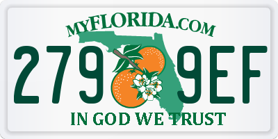 FL license plate 2799EF