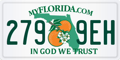 FL license plate 2799EH