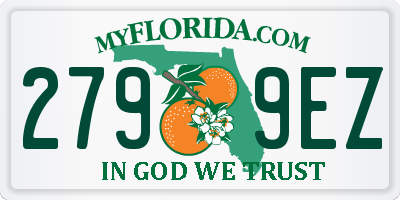 FL license plate 2799EZ