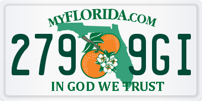 FL license plate 2799GI