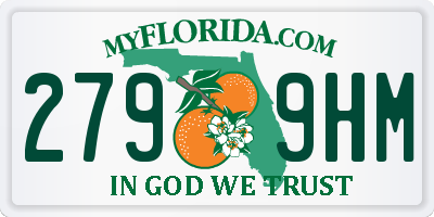 FL license plate 2799HM