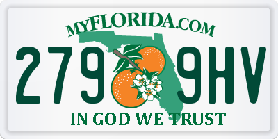 FL license plate 2799HV