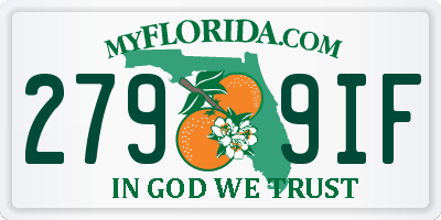 FL license plate 2799IF