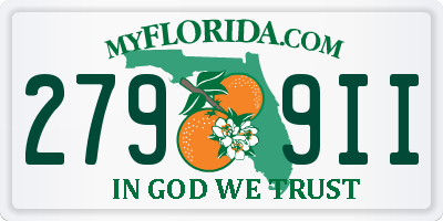 FL license plate 2799II