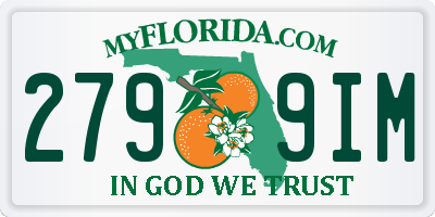 FL license plate 2799IM