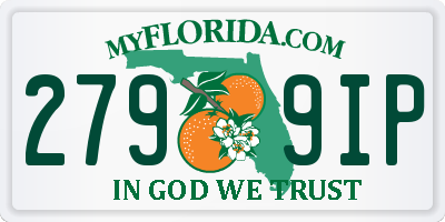 FL license plate 2799IP