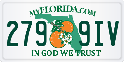 FL license plate 2799IV