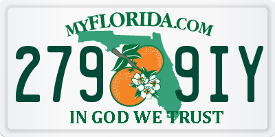 FL license plate 2799IY