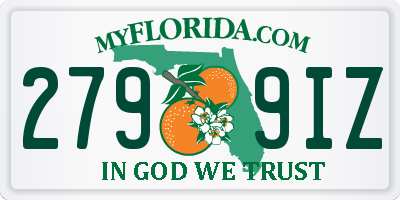 FL license plate 2799IZ
