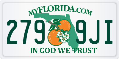 FL license plate 2799JI