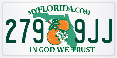 FL license plate 2799JJ