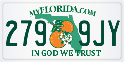 FL license plate 2799JY