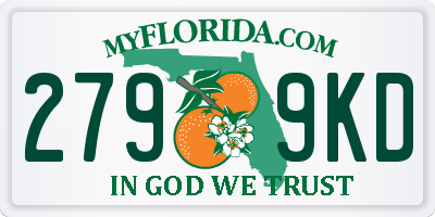 FL license plate 2799KD
