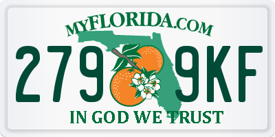 FL license plate 2799KF