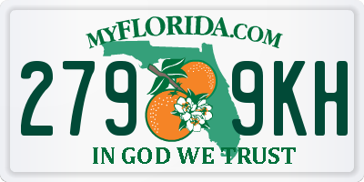 FL license plate 2799KH