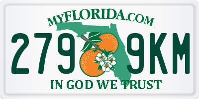 FL license plate 2799KM