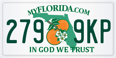 FL license plate 2799KP