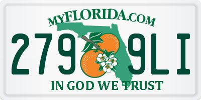 FL license plate 2799LI