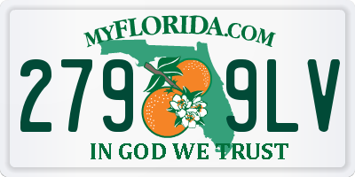 FL license plate 2799LV