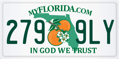FL license plate 2799LY