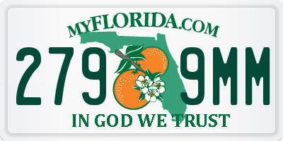 FL license plate 2799MM