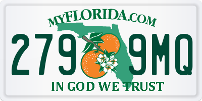 FL license plate 2799MQ