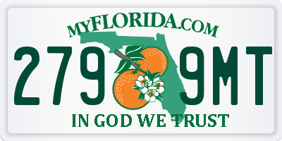 FL license plate 2799MT