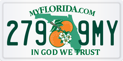 FL license plate 2799MY