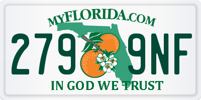 FL license plate 2799NF