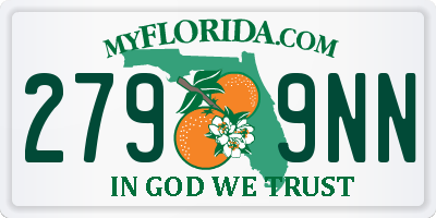 FL license plate 2799NN