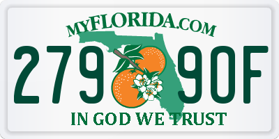 FL license plate 2799OF