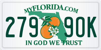 FL license plate 2799OK