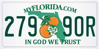 FL license plate 2799OR