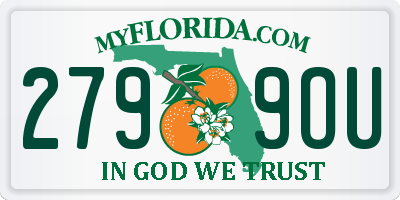 FL license plate 2799OU