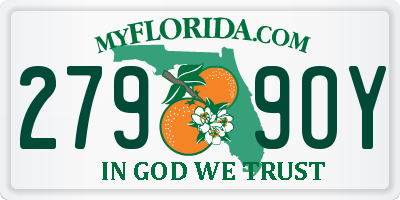 FL license plate 2799OY