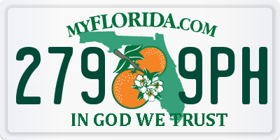FL license plate 2799PH