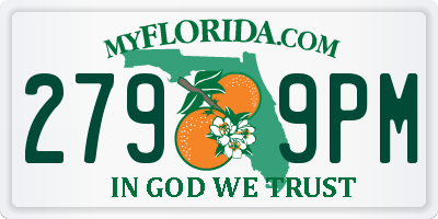 FL license plate 2799PM
