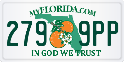 FL license plate 2799PP