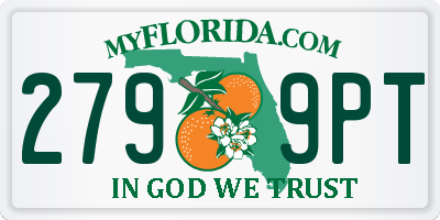 FL license plate 2799PT