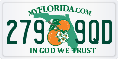 FL license plate 2799QD