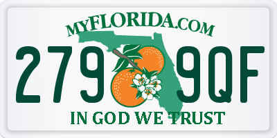 FL license plate 2799QF