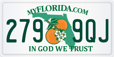 FL license plate 2799QJ