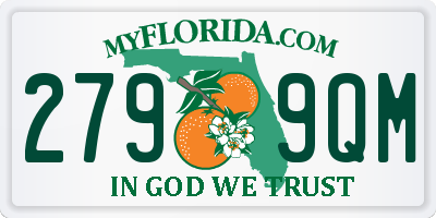 FL license plate 2799QM