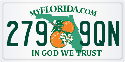FL license plate 2799QN