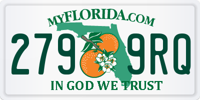 FL license plate 2799RQ
