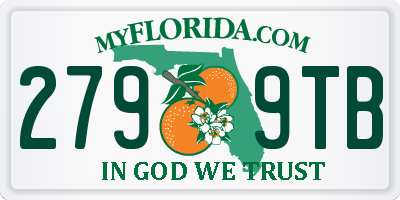 FL license plate 2799TB